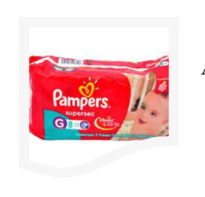 Pañales Pampers super sec G